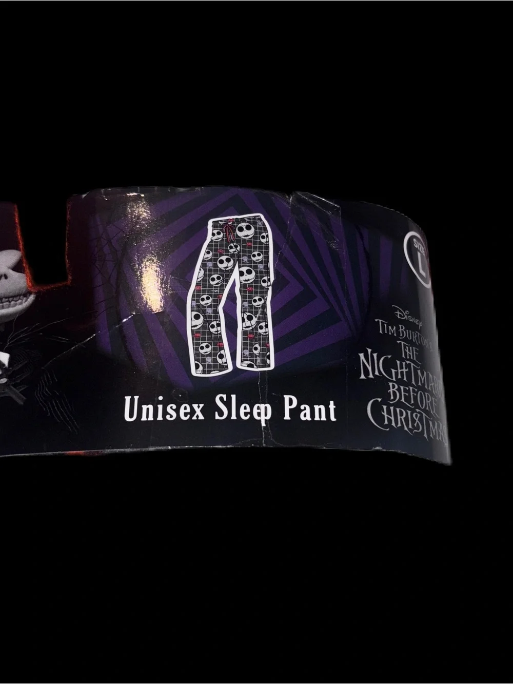 The Nightmare Before Christmas NBC Unisex Sleep Pants - Jack in Grey Grid print